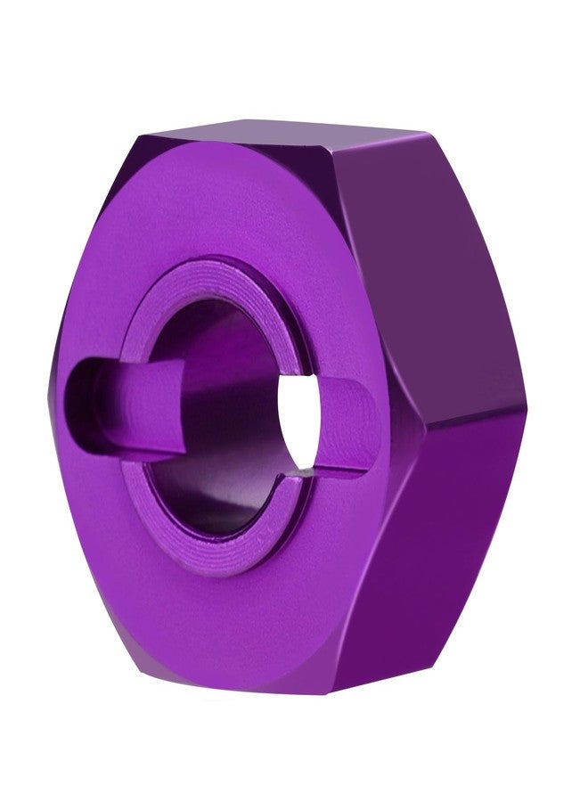 Mesimsple Alloy Wheel Hex Hub Lock Nut & Body Clips for 1/16 H16207 16208 16209 16210 H16H H16E H16P H16BM H16BM H16GT H16DR Series Upgrades Part Purple - Image 3